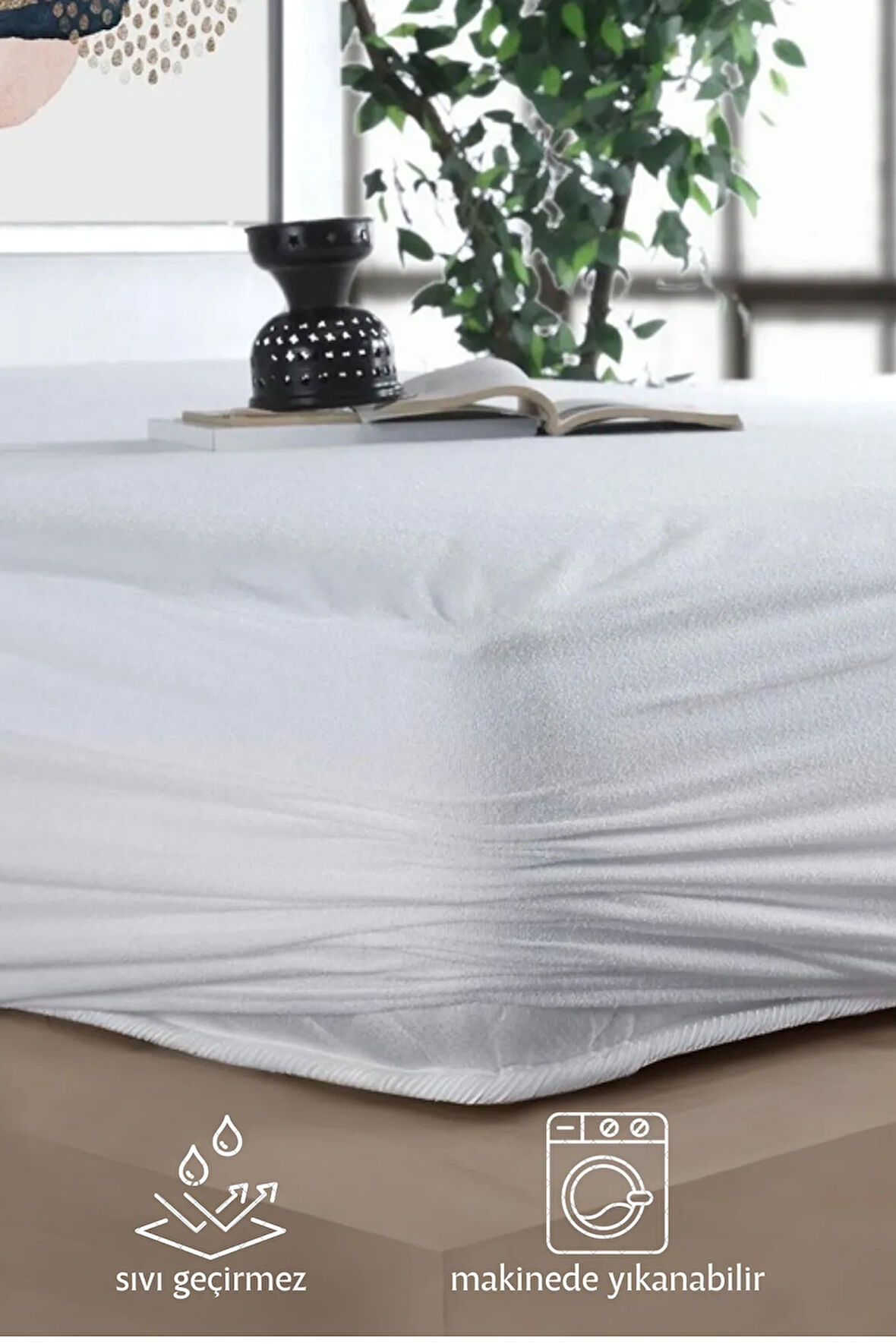 Mikrofiber Fitted Su Sıvı Geçirmez Alez Yatak Koruyucu Bebek  Tek Çift Battal