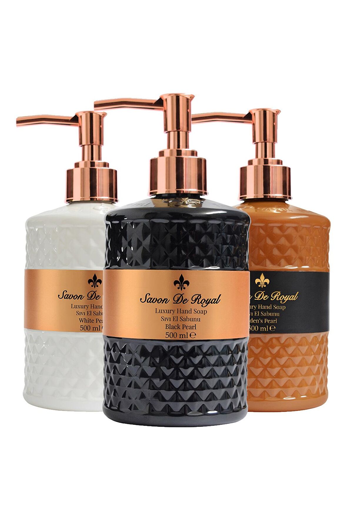 Luxury Vegan Pearl Sıvı Sabun Karma Paket 3 x 500 ml