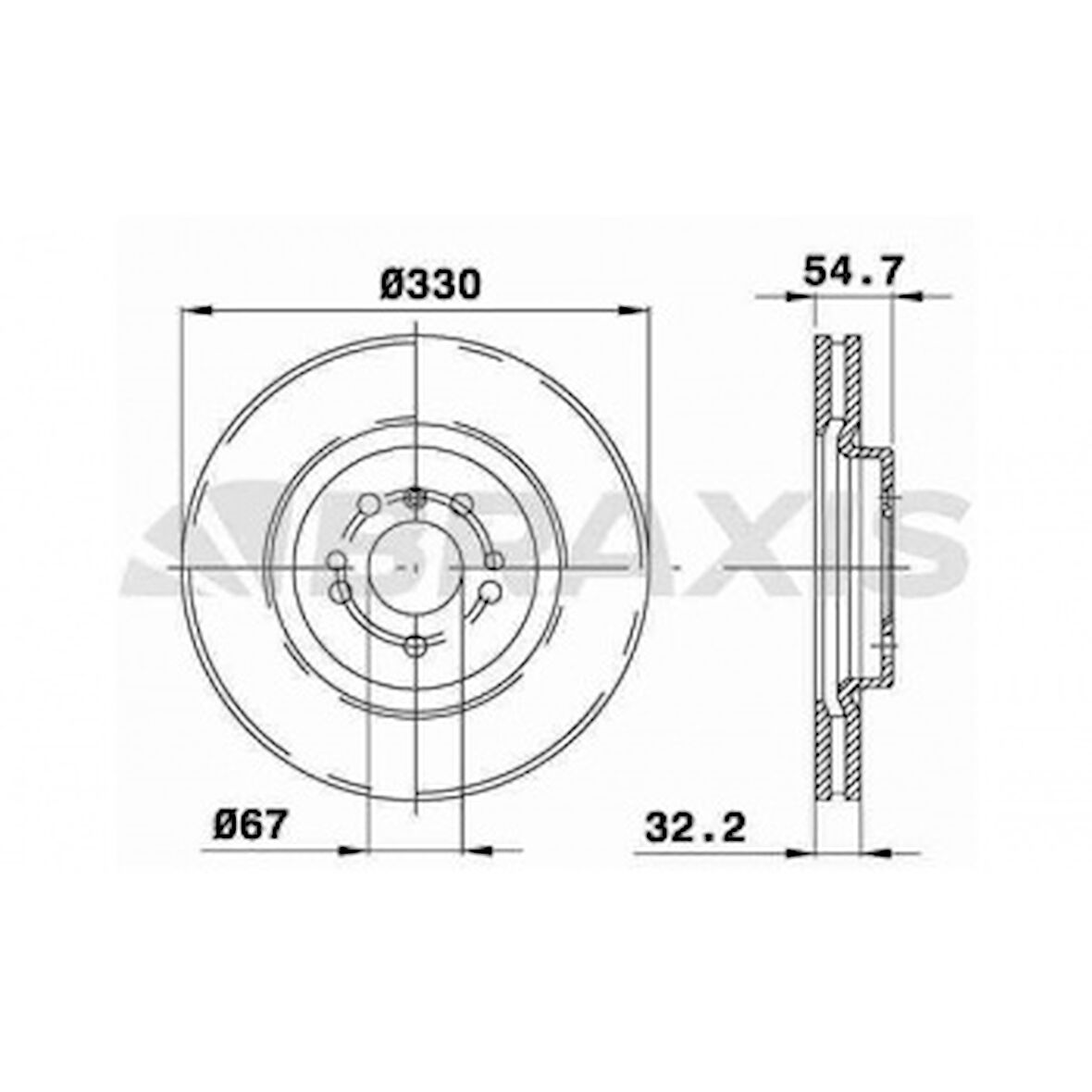 Mercedes Fren Diski On 4-Matic W166 15>19 C292 15>19 W251 06>12 - Braxıs Ad0410