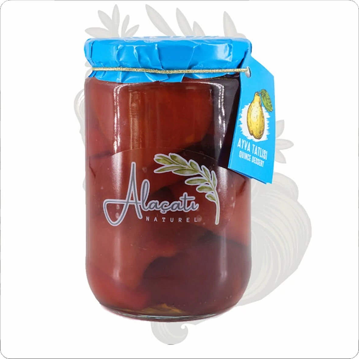 ALAÇATI NATUREL 820 GR DİLİM AYVA TATLISI