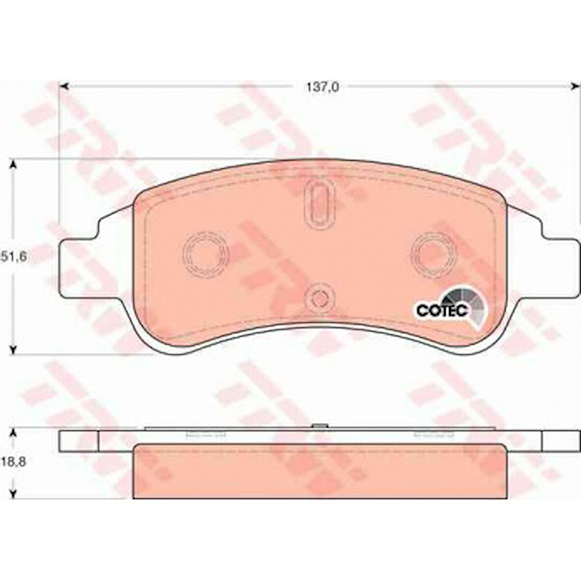 Fiat On Fren Balatası Berlingo II Partner II P1007 C2 C3 II C4 Xsara Picasso P207 C3 III Ds3 C3 Picasso P - Trw Gdb1563