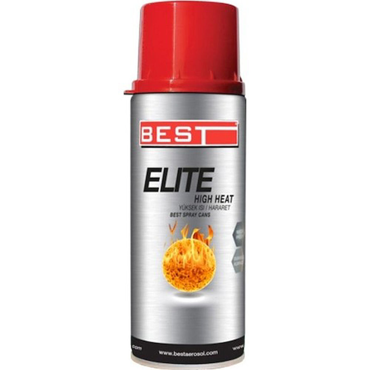 BEST ELİTE 600cc YÜKSEK ISI BOYASI 400ml. KIRMIZI