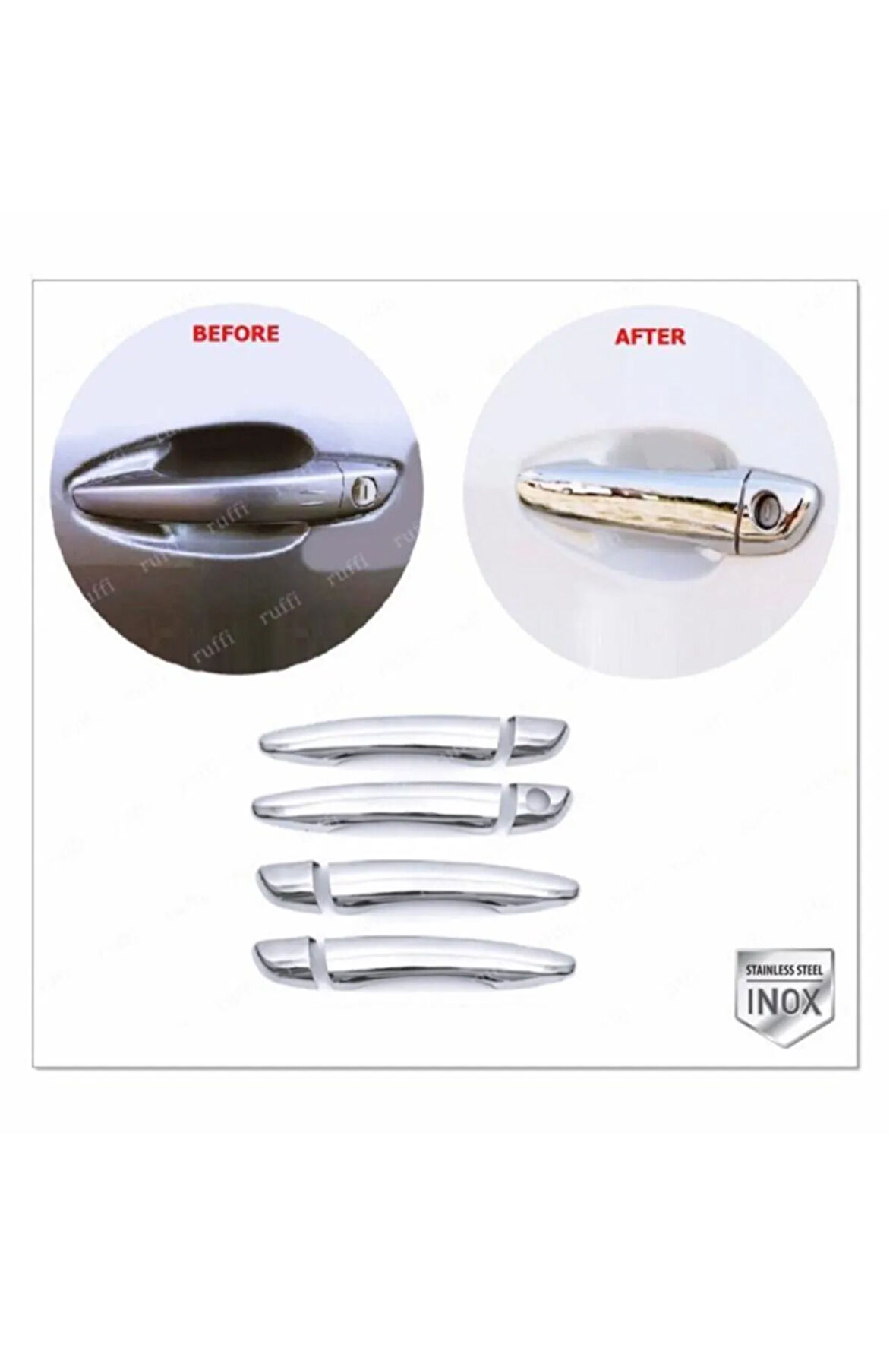 Peugeot 308 Krom Kapı Kolu 4 Kapı 2013 Üzeri P.çelik