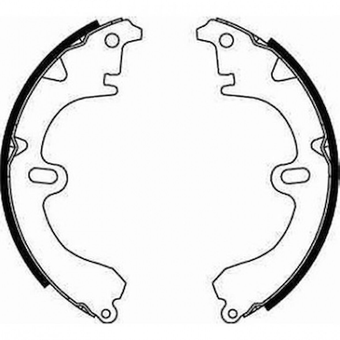 Toyota Arka Fren Balatası Pabuc Corolla 1988 2002 (ae92 Ae100 Ae101 Ae111) - Braxıs Ac0024