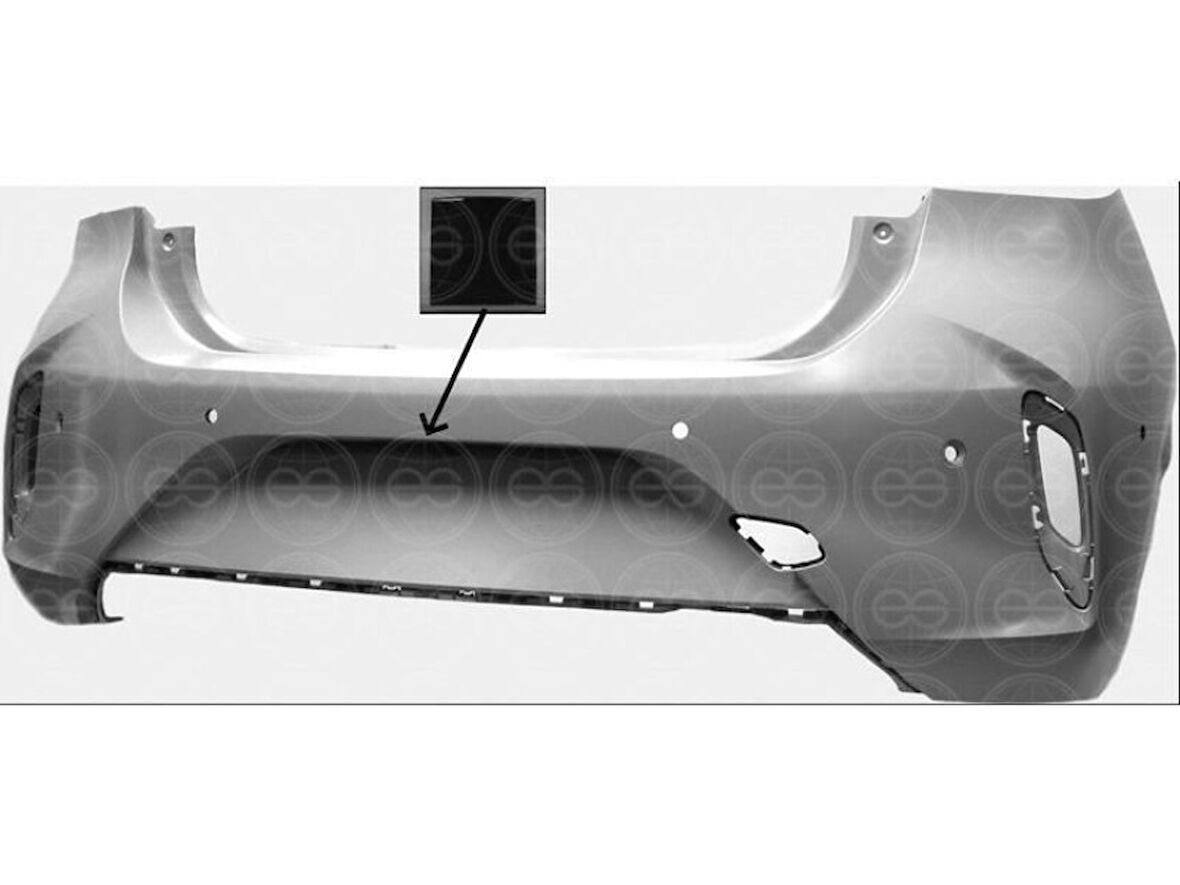 Opel Arka Tampon Astarlı 6 Sensorlu Kamera Delikli Corsa F 23> - Eurostamp 101.48.9666