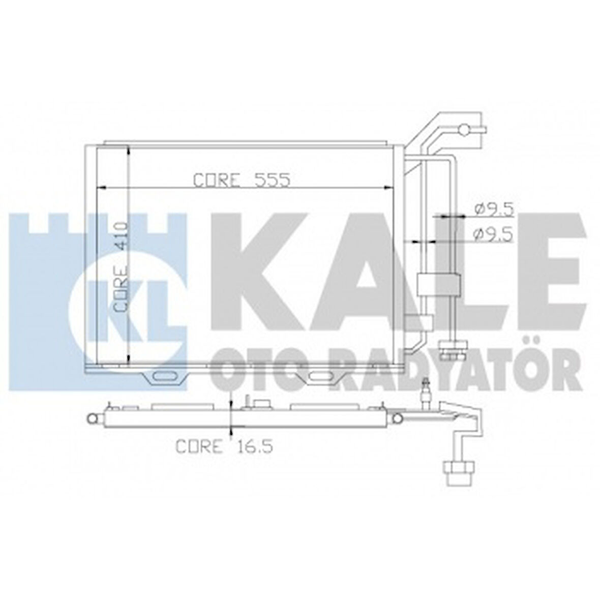 Mercedes Klima Radyatoru W202 95>00 S202 96>01 C208 97>02 A208 98>02 - Kale 393000