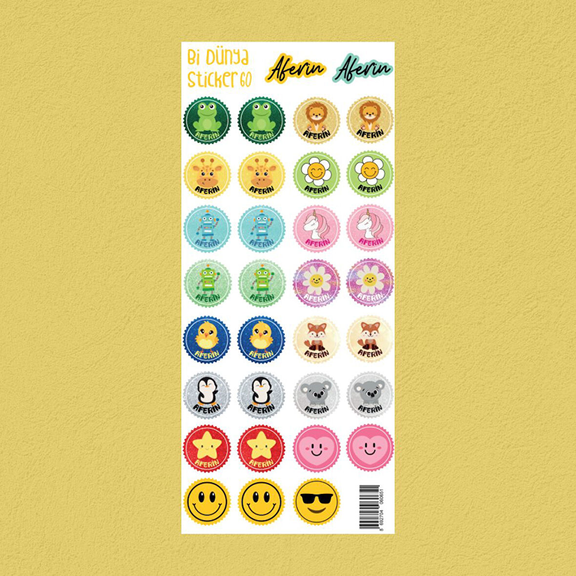 M60 – Aferin Temalı Sticker Seti