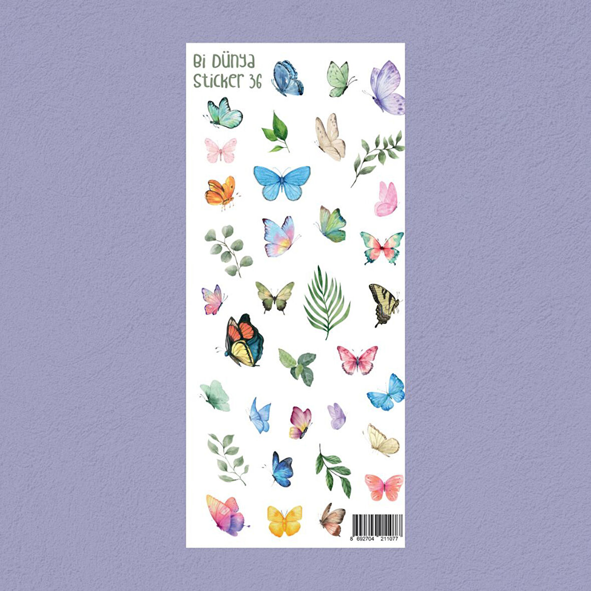 M36 – Kelebek Temalı Sticker Seti