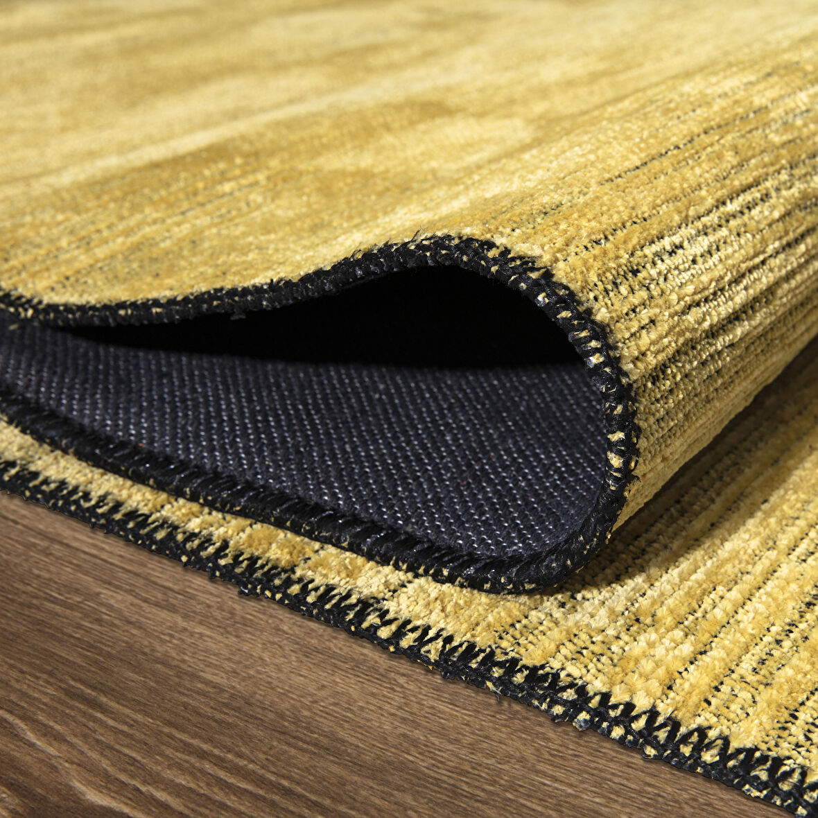 MİLANO ML103 Hardal  Leke Tutmaz Antialerjik Yıkanılabilir Dokuma Dekoratif Halı Kilim Yolluk