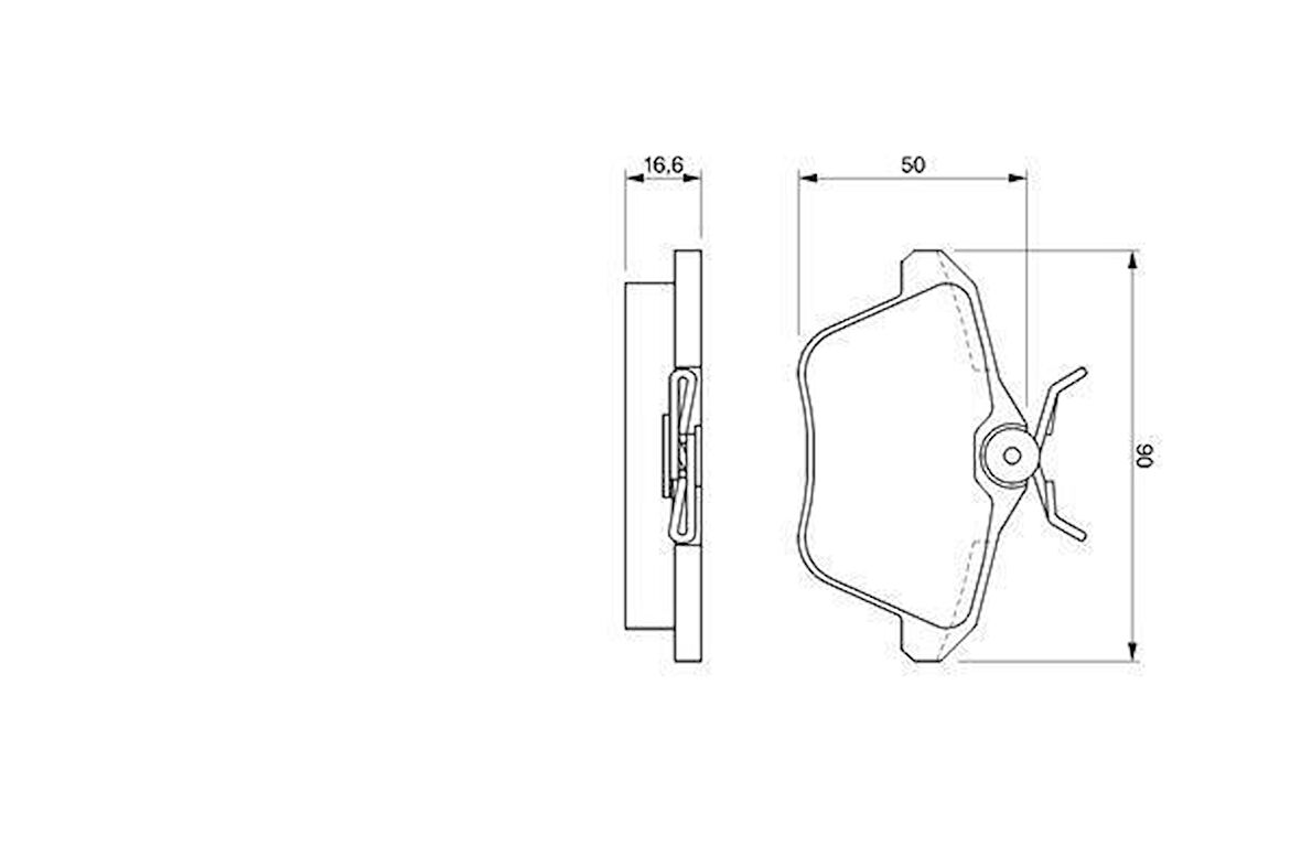 Alfa Romeo Arka Fren Balatası Alfa 156 Tum Modeller 97> Alfa 166 Tum Modeller 98> - Valeo 670581