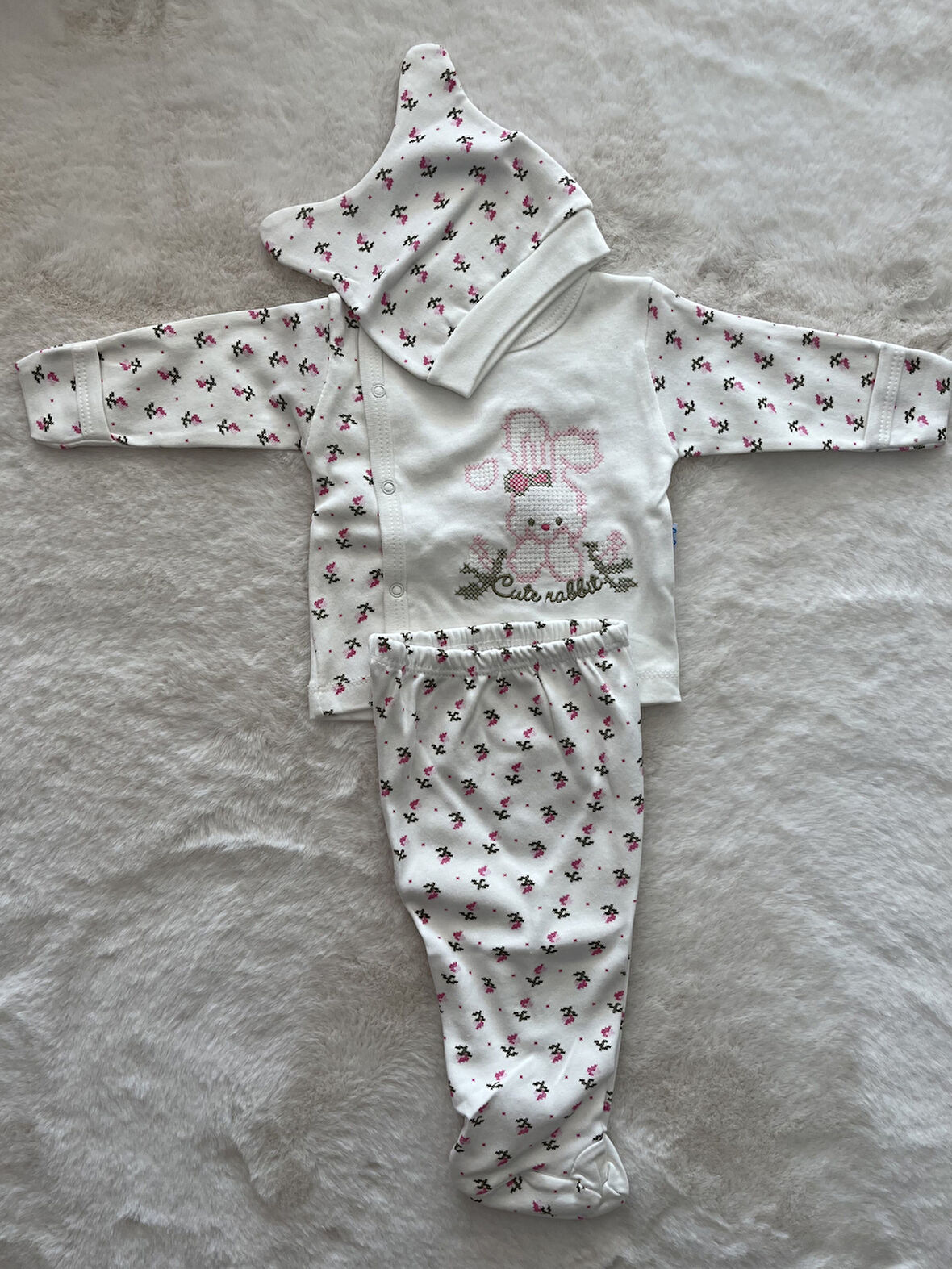 Kaniviçe Nakışlı Üçlü Zıbın Takım