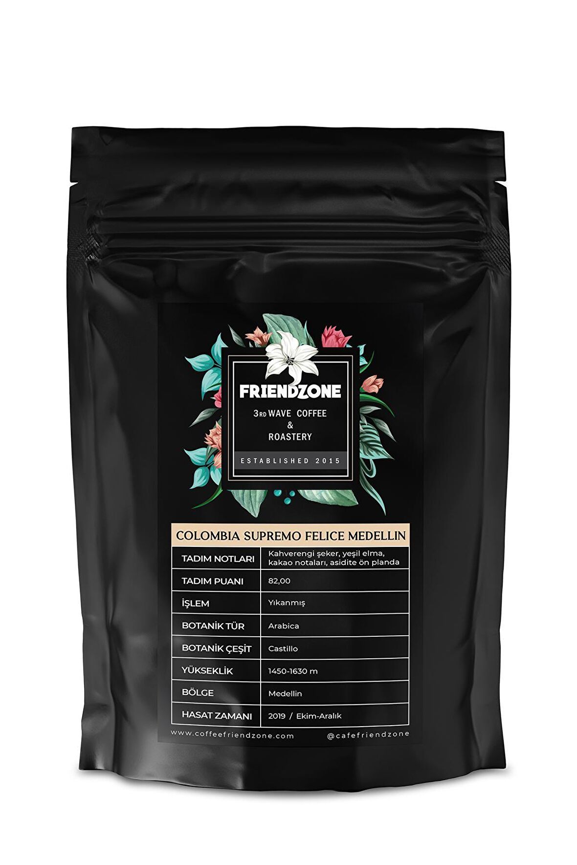 Colombia ( Kolombiya ) Felice Medellin Yöresel Kahve 500 Gr