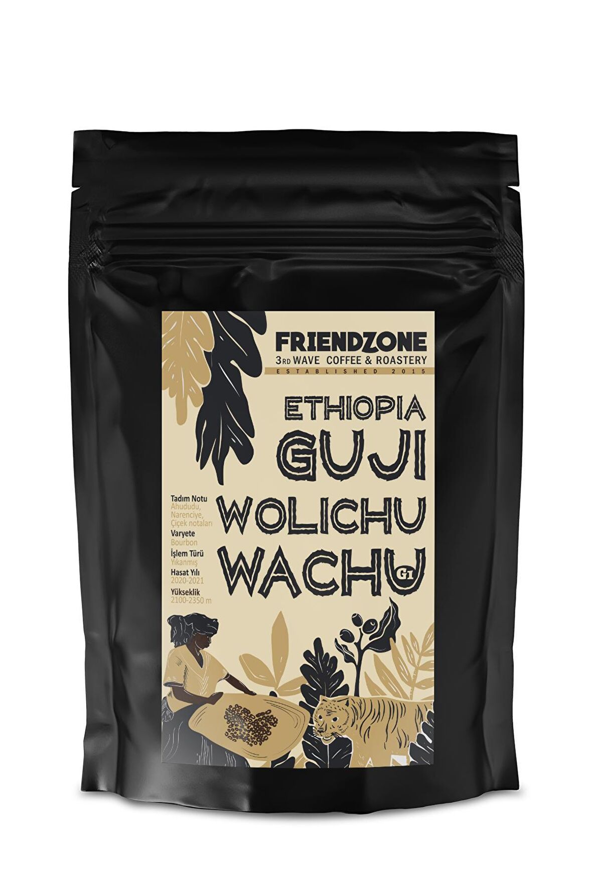 Ethiopia Guji Wolichu Wachu Yöresel Kahve 250 Gr