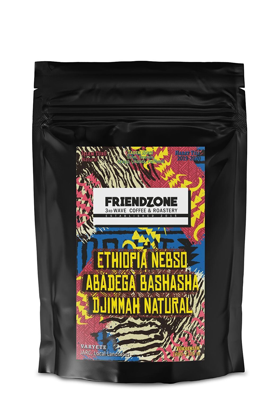 Ethiopia Nebso Abadega Bashasha Natural Yöresel Kahve 1000 Gr