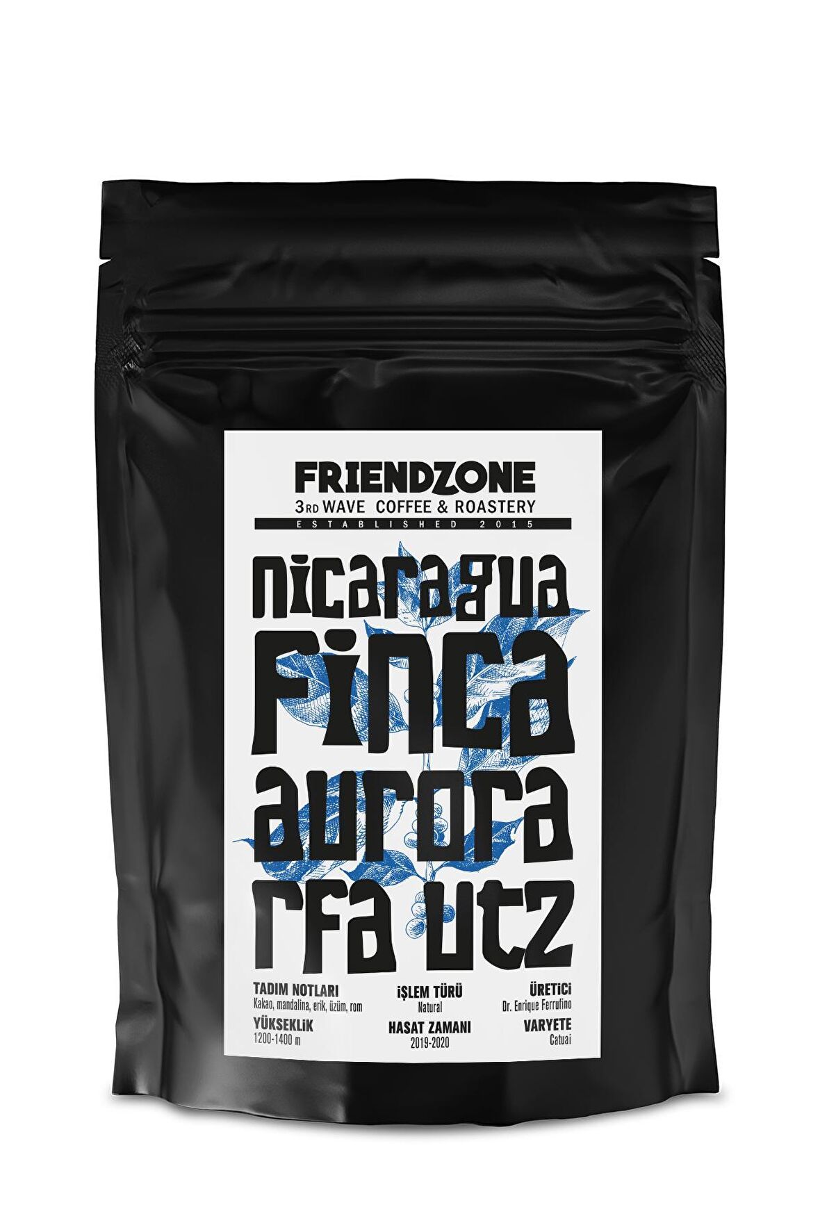 Nicaragua Finca Aurora Natural RFA UTZ Yöresel Kahve 250 Gr