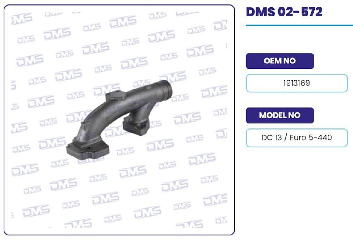 Scanıa Truck Egzoz Manıfoldu Genis Kol Scanıa Euro5 P G R T Dc13 - Demosan 02-572