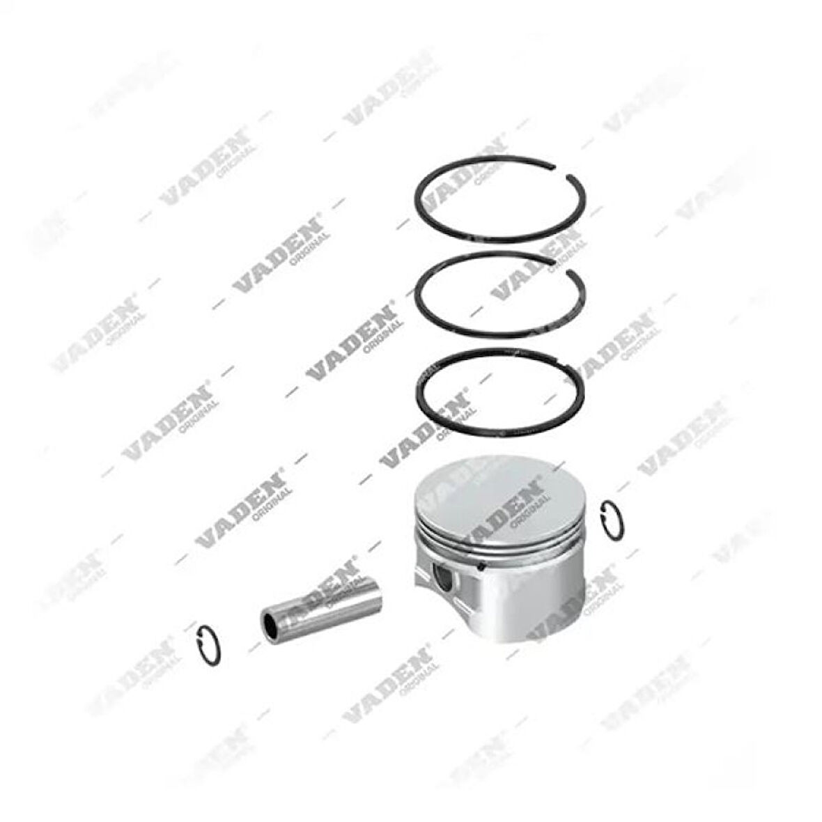 Mercedes Truck Kompresor Piston & Segman Ø85.00mm (0,50) Mercedes Axor Atego - Vaden 7000 851 102