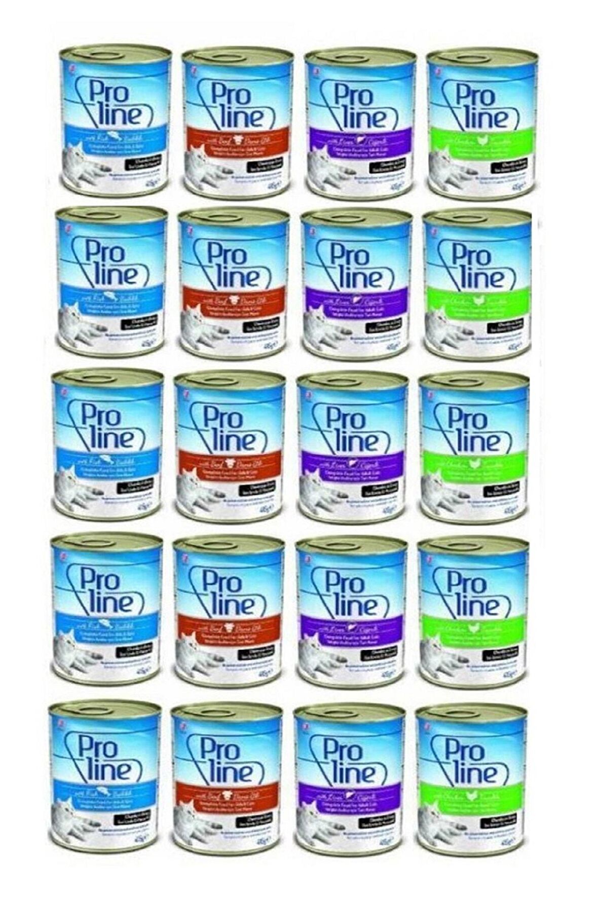 Karışık Kedi Konservesi 4 Çeşit 415 gr x 20 Adet