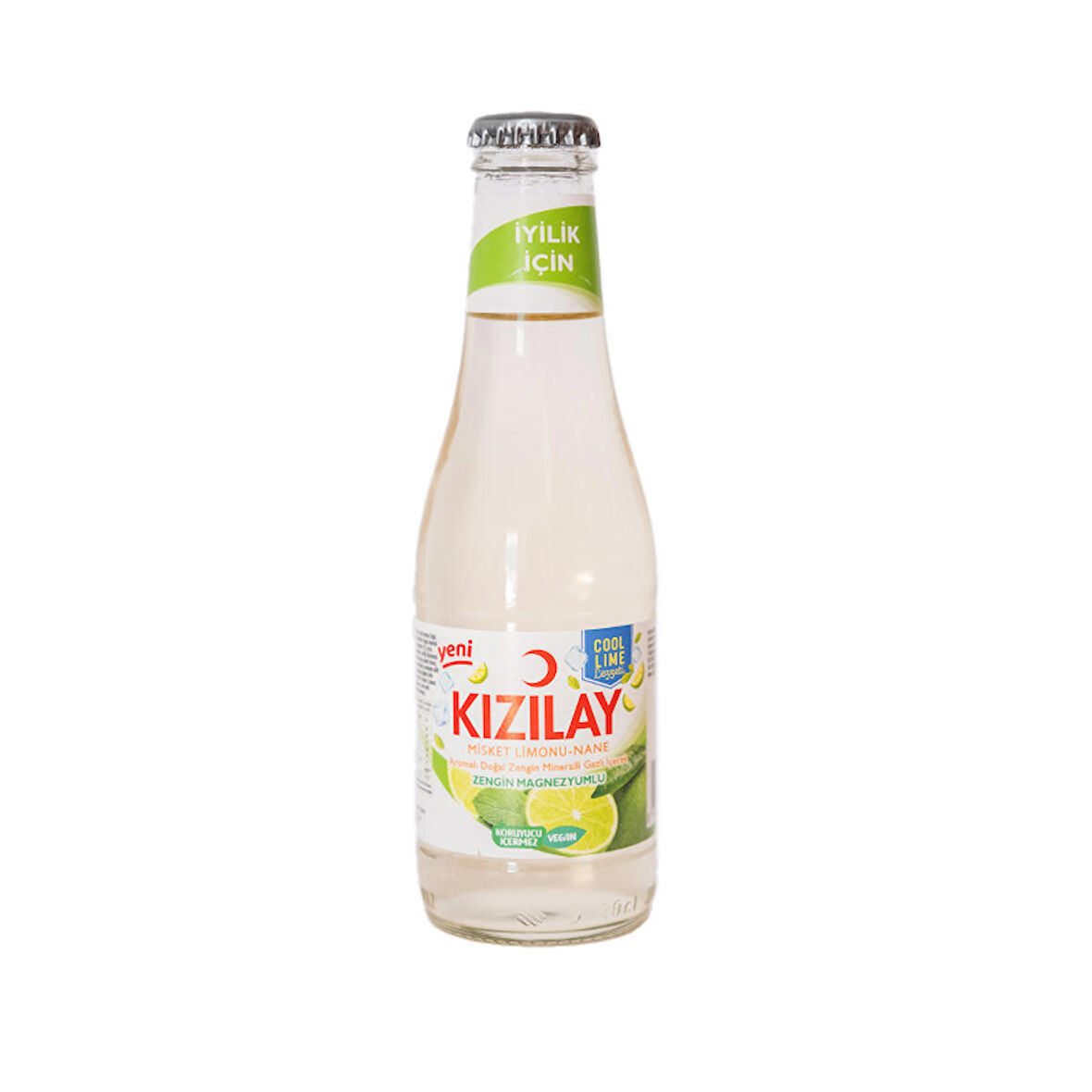 Kızılay Misket Limonlu ve Nane Aromalı Maden Suyu 200 ml x 24 Adet