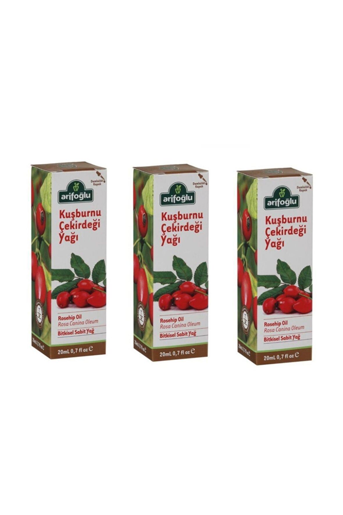 Arifoğlu Kuşburnu Çekirdeği Yağı 20 ml (3 Adet)