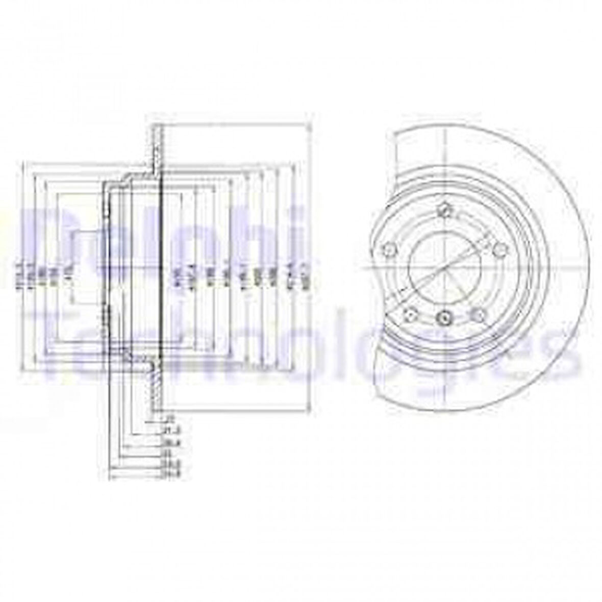 Bmw Fren Diski Arka Bmw E39 96>03 - Delphi Bg3044