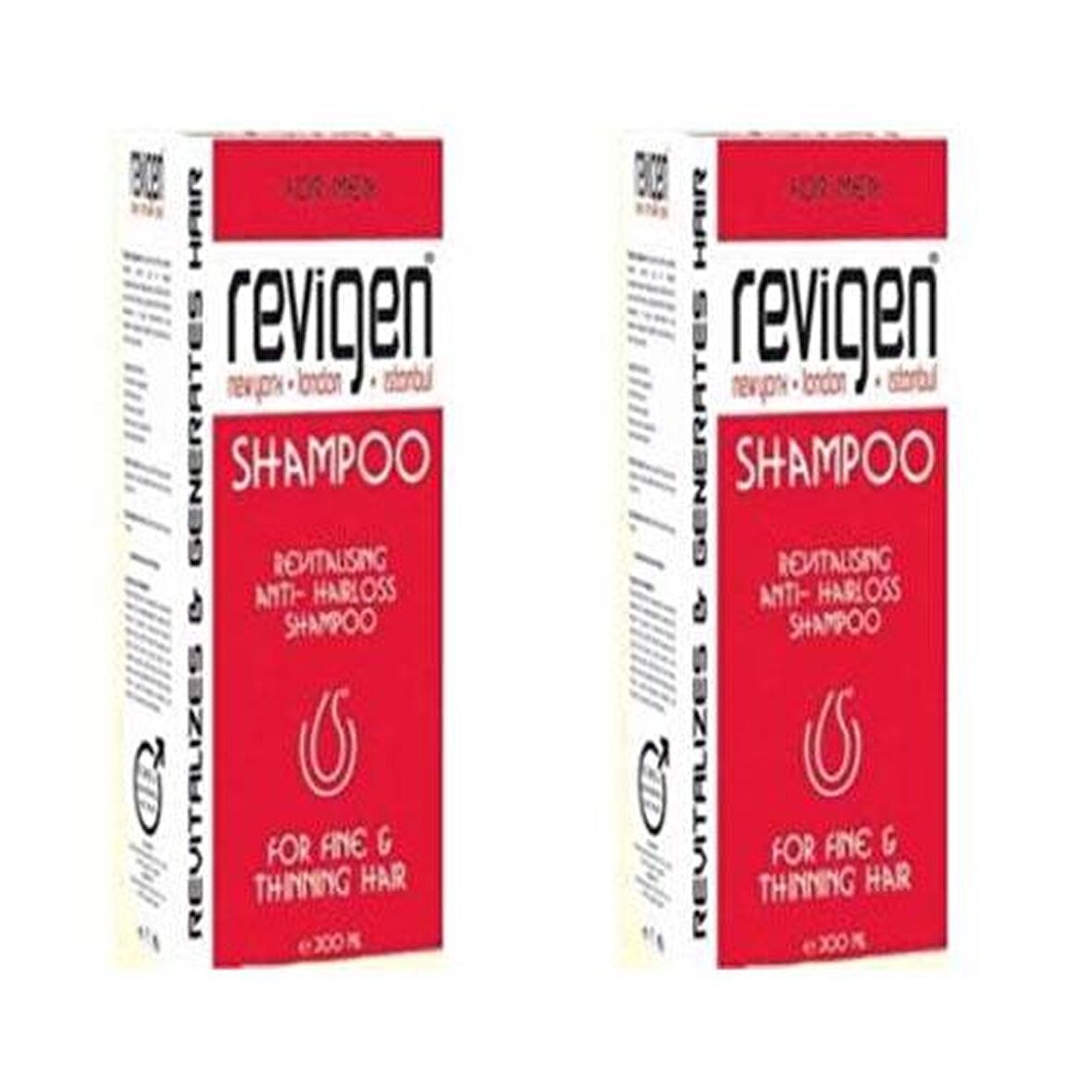 Revigen Canlandırıcı Şampuan 300 ml For Men 2 Adet