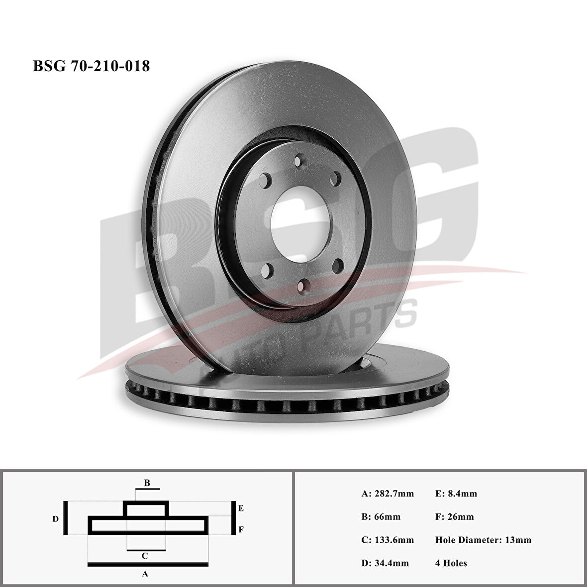 Psa Fren Diski Ön - Fren Diski Ön - Bsg 70-210-018