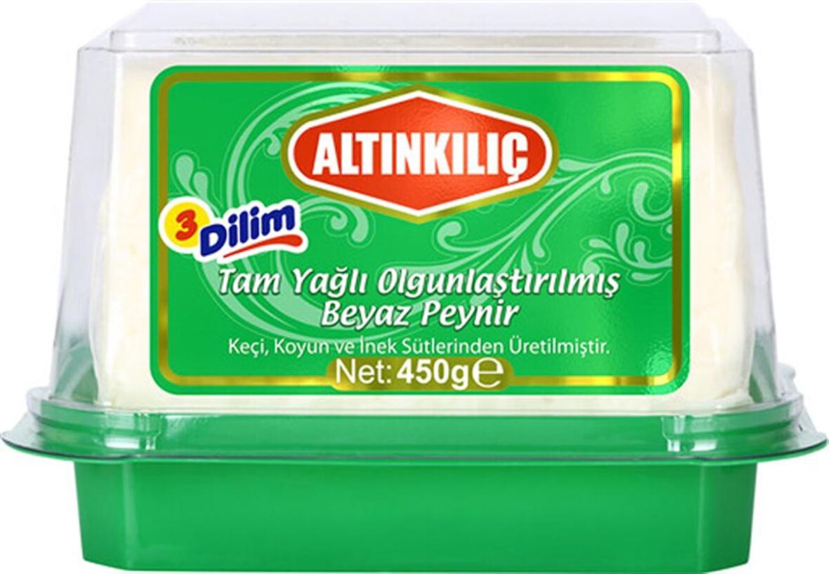 Altınkılıç Tam Yağlı Olgunlaştırılmış Beyaz Peynir 3 Dilim 450 gr