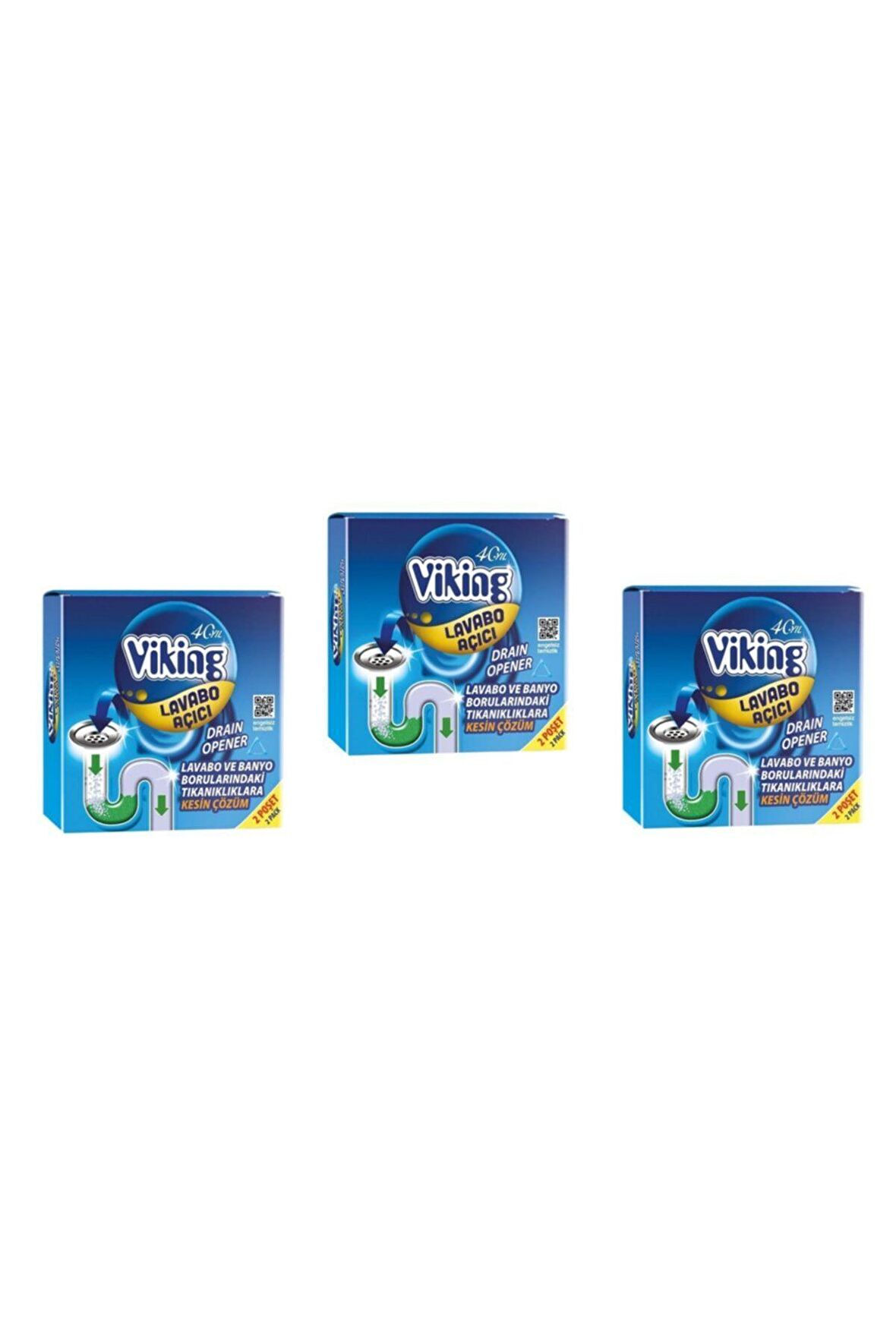 Viking Lavabo Açıcı 2 Li Paket 50 Gr - 3 Adet