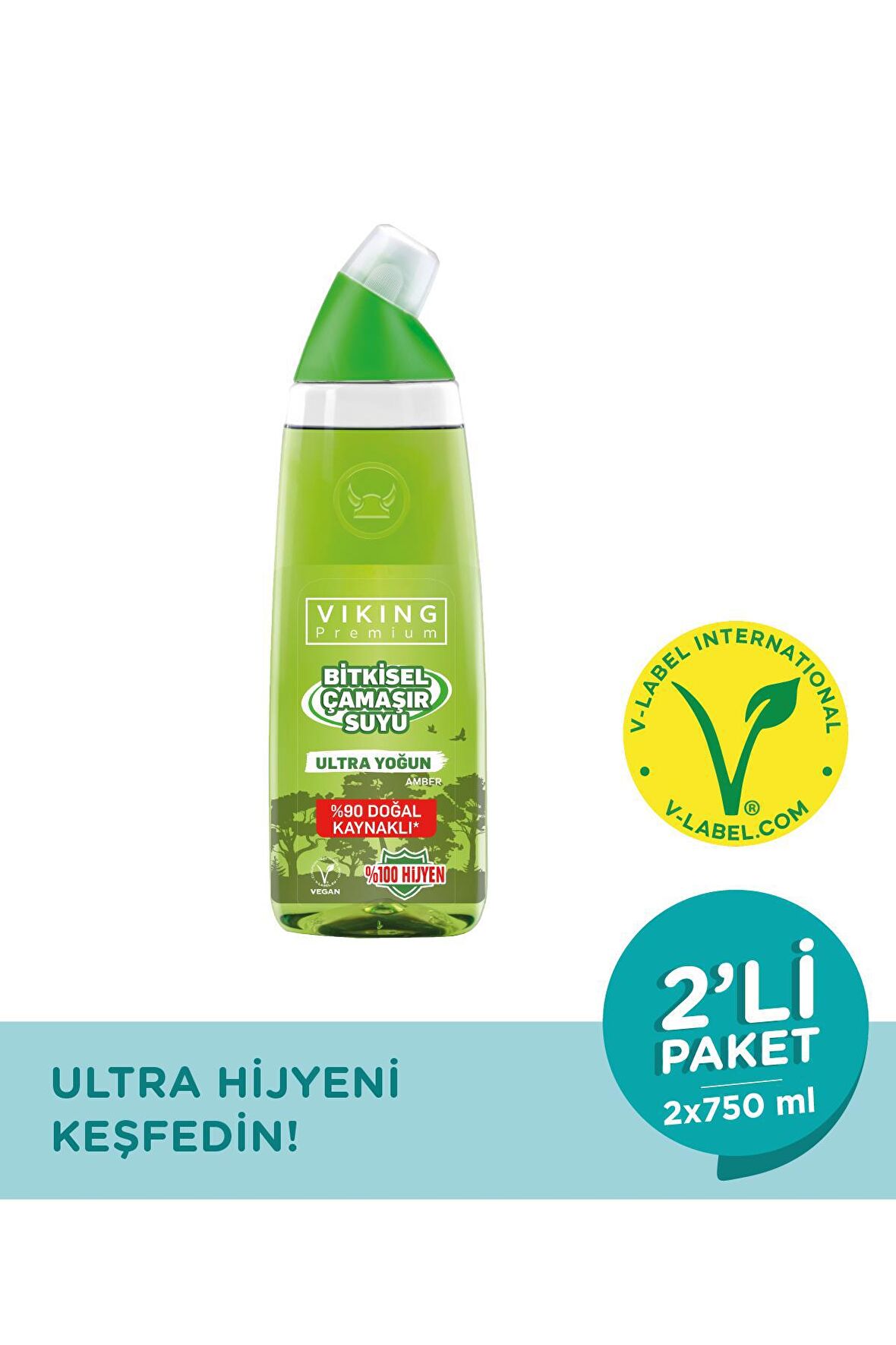 Premium Çamaşır Suyu Amber 750 ml 2 Adet