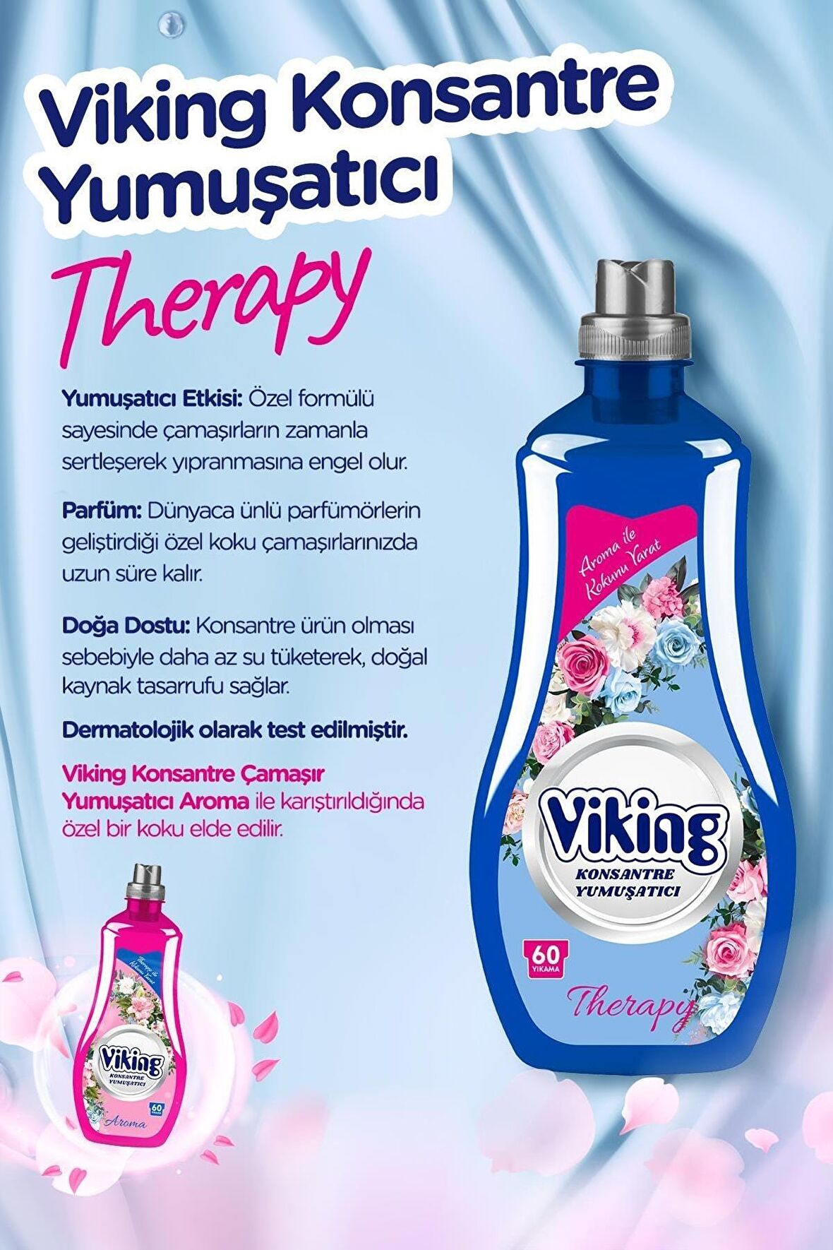 Viking Konsantre Çamaşır Yumuşatıcısı Therapy 1440ml 6 Adet