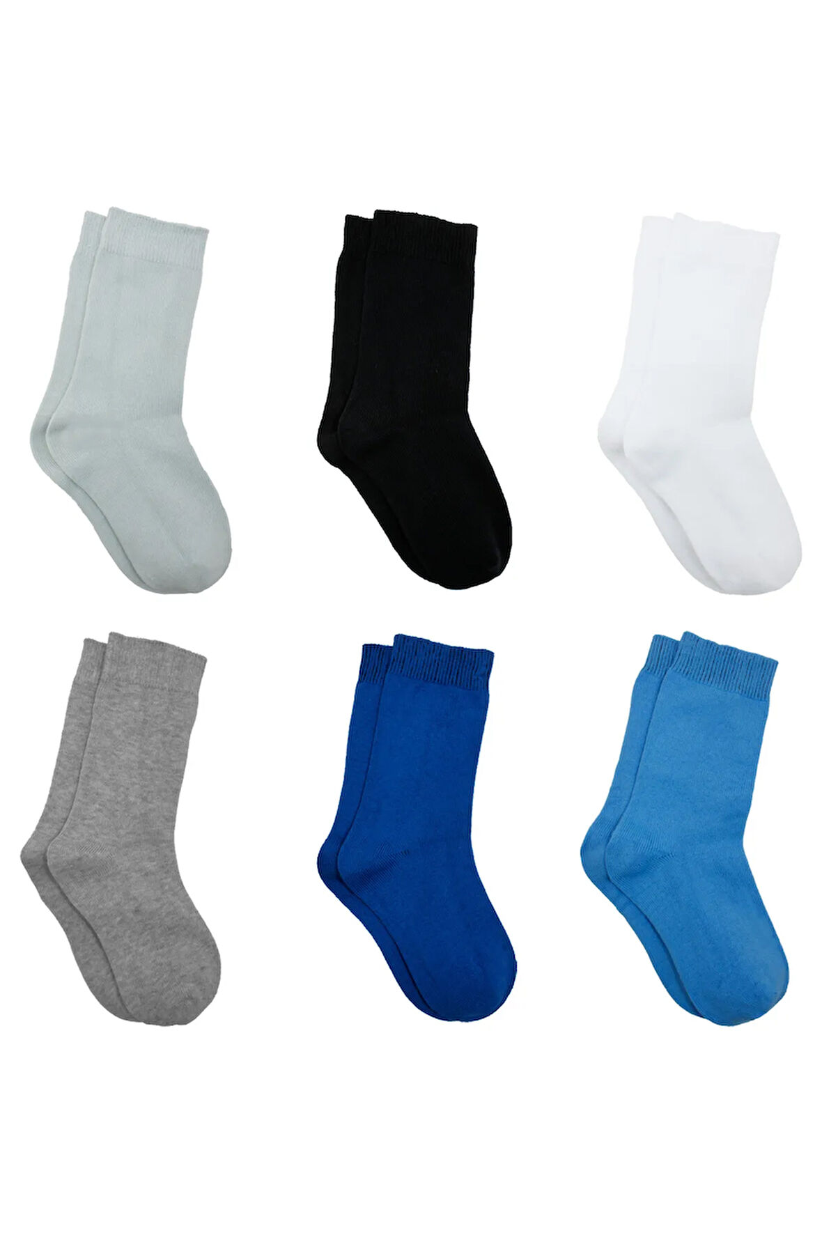 6'lı Okul Çorabı - Kız- Çocuk - Organik Eco Set