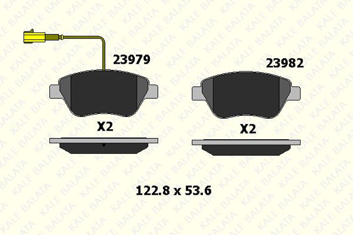 Fiat On Fren Balatası Fiat 500 500c Doblo Fiorıno Panda 1.3 Mjet 1.4 1.2 1.9 Jtd 1.6 16v 01> Ford Ka 1.3 - Kale B 23982 178 45 Ans