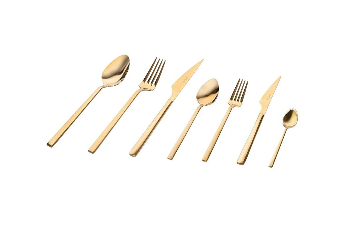 Vega 84 Parça Gold Çatal Kaşık Bıçak Seti