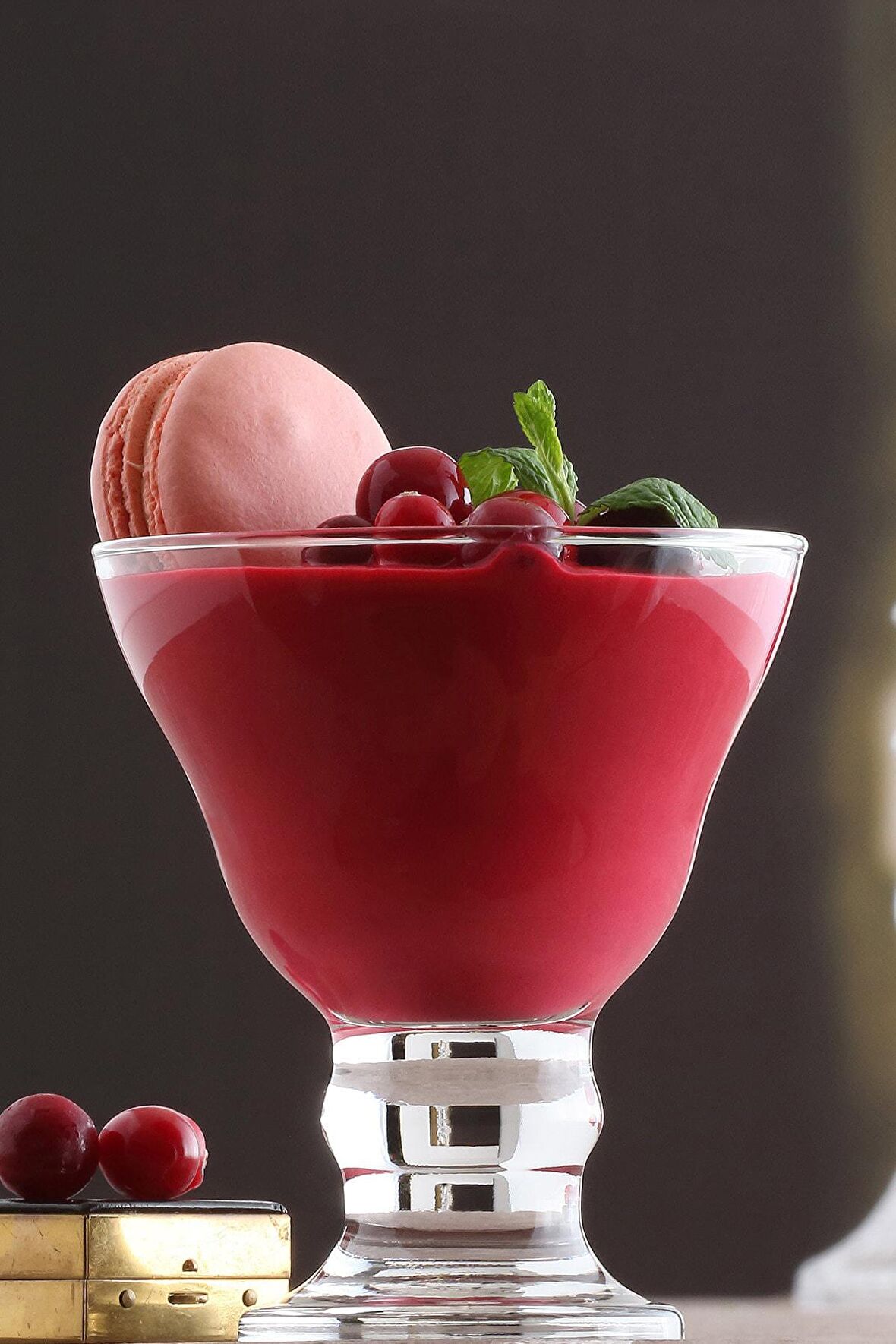 Lav orion ayaklı cam dondurmalık - puding kasesi 6 lı