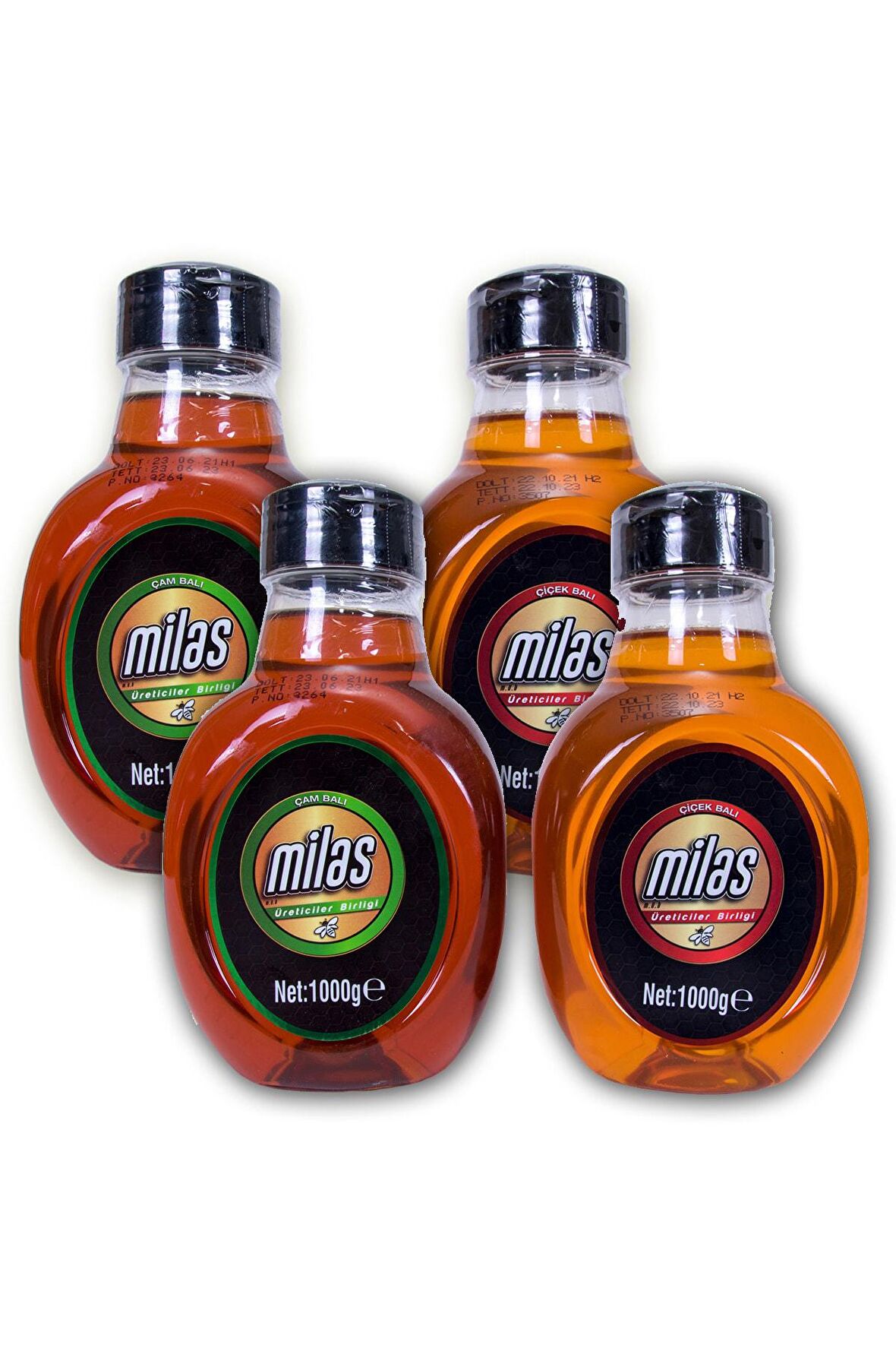 Çiçek Balı 1 Kg (2 Adet) + Çam Balı 1 Kg (2 Adet)
