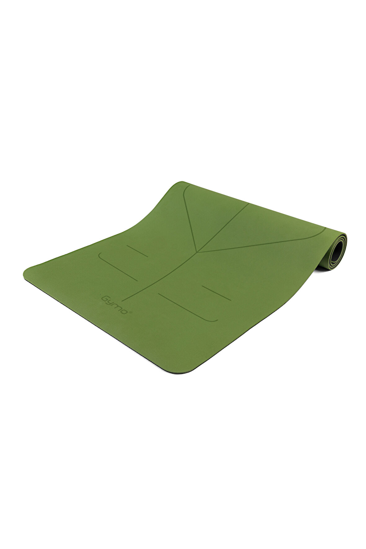 Gymo UltraGrip Hizalamalı 6mm TPE Yoga Matı Pilates Minderi Yeşil