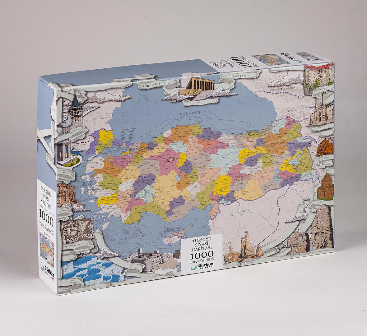 Gürbüz Yayınları Haritalar 1000 Parça Yetişkin Puzzle