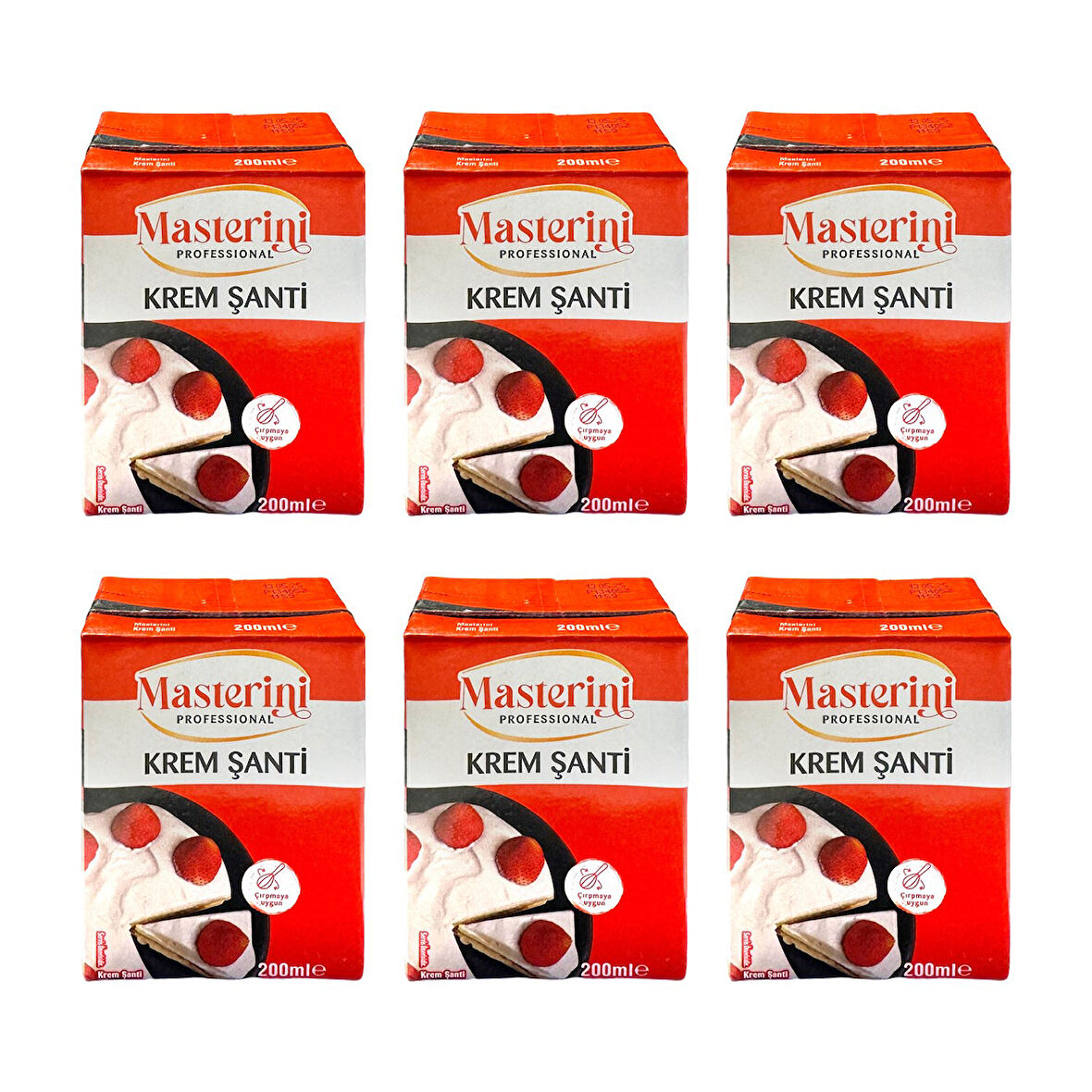 MASTERİNİ Krem Şanti 200 ml x 6 Adet