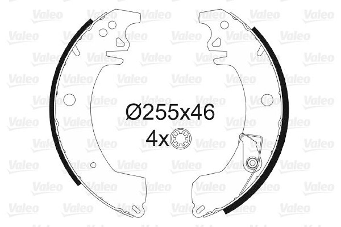 Renault Arka Fren Pabuclu Balata Trafıc 1,4 1,6 Em - Valeo 562045