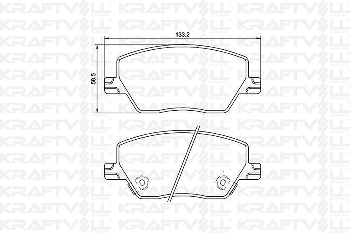 Fiat On Fren Balatası Fiat Egea 1.3 / 1.4 / 1.6d Multıjet 15> - Kraftvoll 07010072