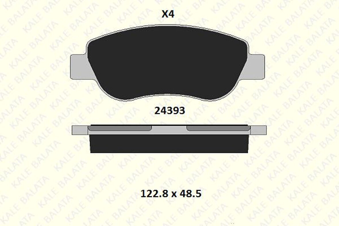 Fiat On Fren Balatası Palıo 1,2 - Kale B 24393 177 04 Ans