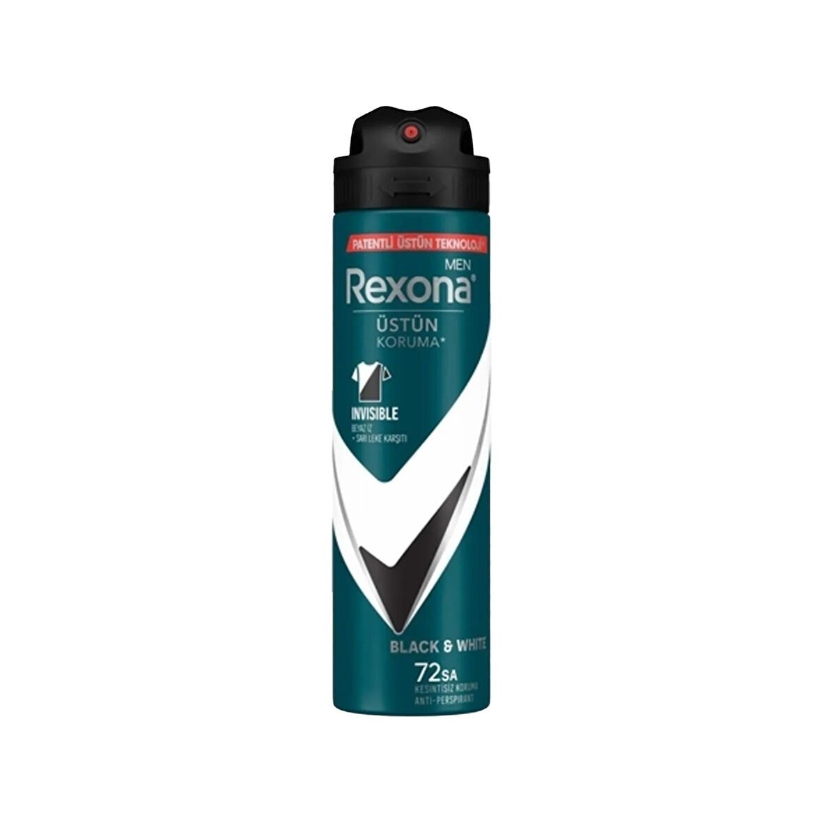 Rexona Invisible Black+White Erkek Sprey Deodorant 150 ML
