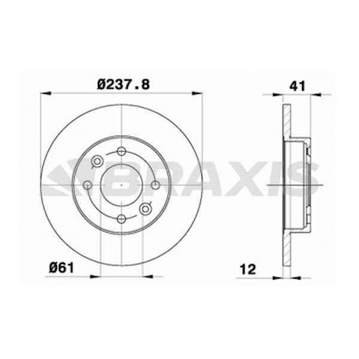 Renault On Fren Aynası (diski) R9 R11 R19 R21 Clio I II Symbol Expres Megane I Logan Sandero 1,2 / 1,4 / 1,6 - Braxıs Ae0014