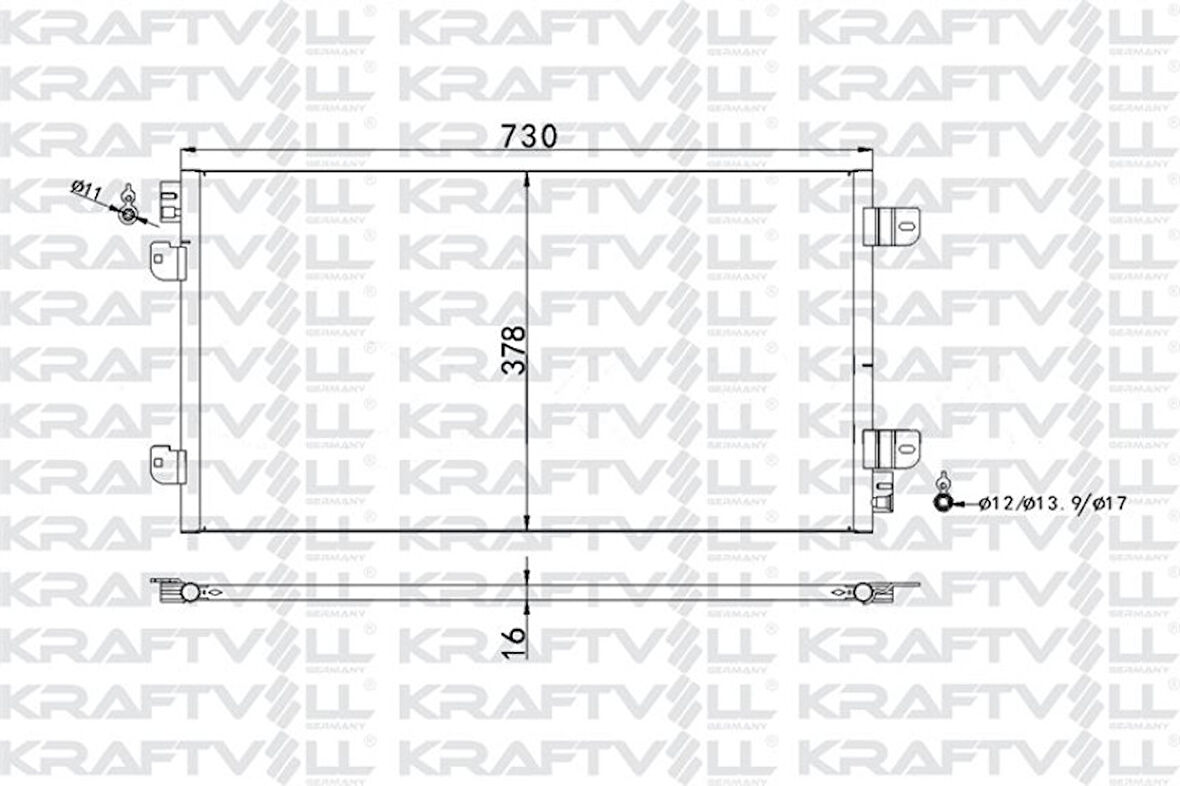 Renault Klima Radyatoru Movano 1.9 Dti 98>01 Master II 2.5 DCI 03> - Kraftvoll 08060106