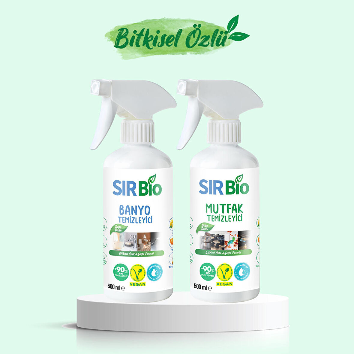 Sır Bio Mutfak Temizleyici 500 ml +Banyo Temizleyici 500 ml