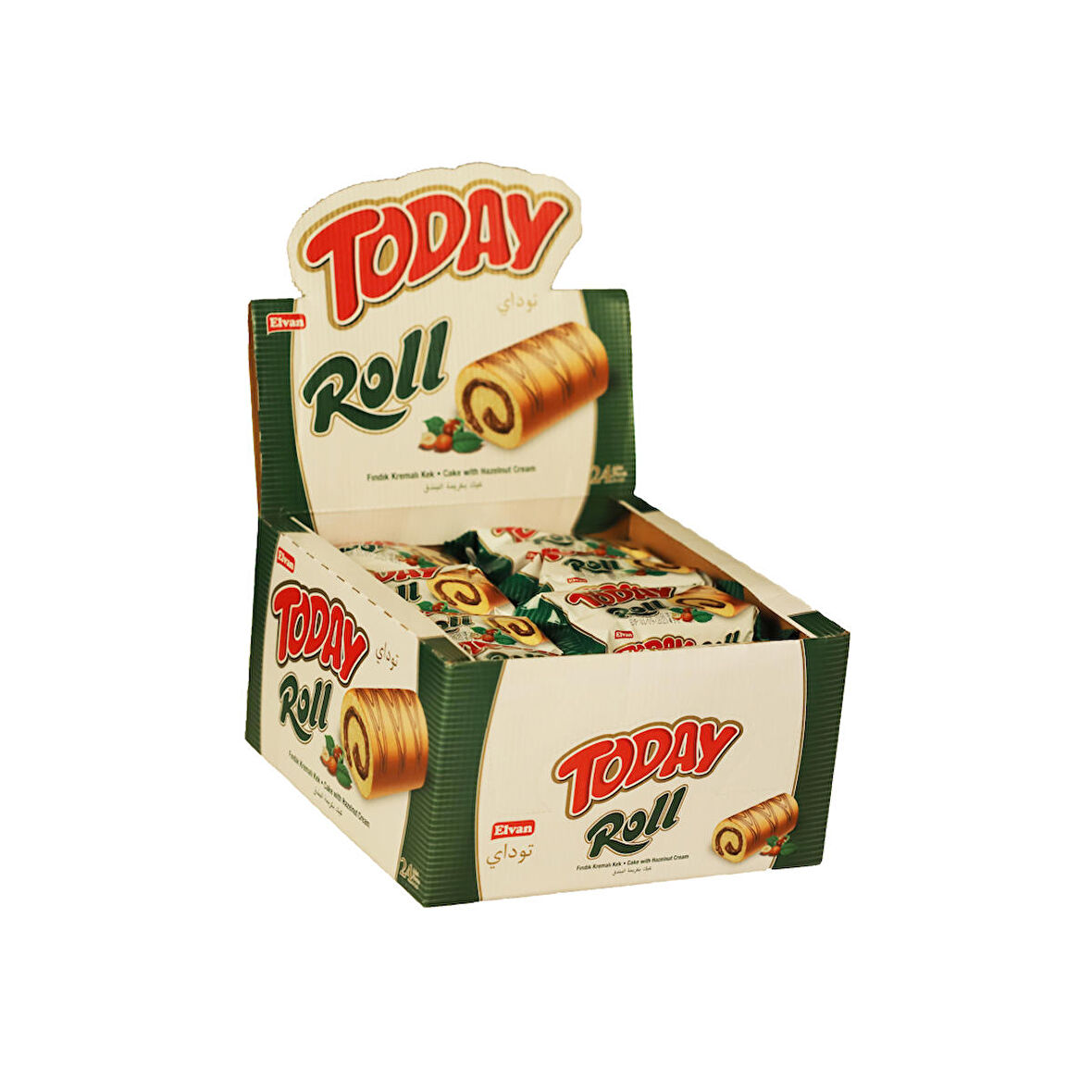 Today Swiss Roll Fındık Kremalı Kek 35 Gr 24 Adet (1 Kutu)