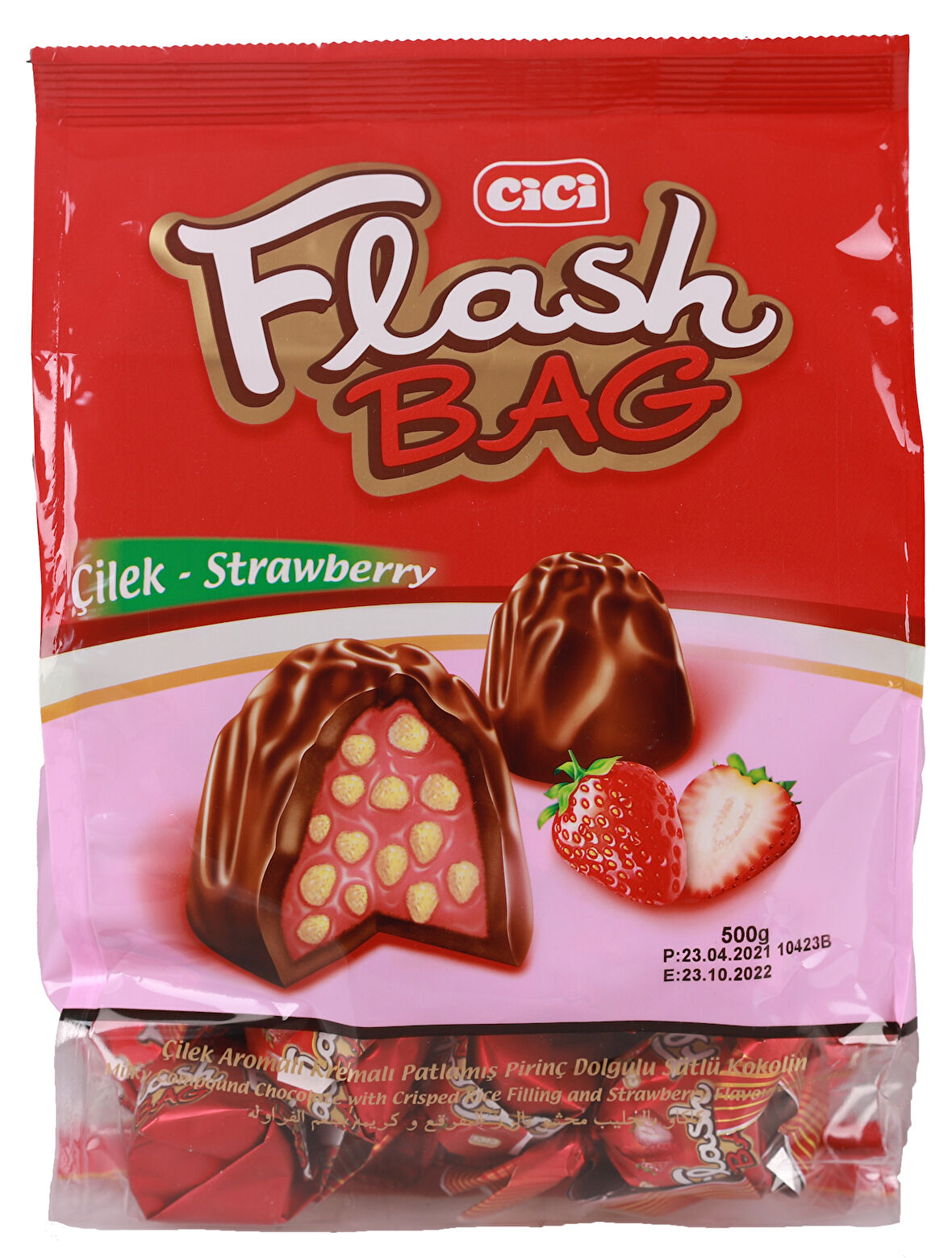 Cici Flash Bag Çilekli 500 Gr. (1 Poşet)