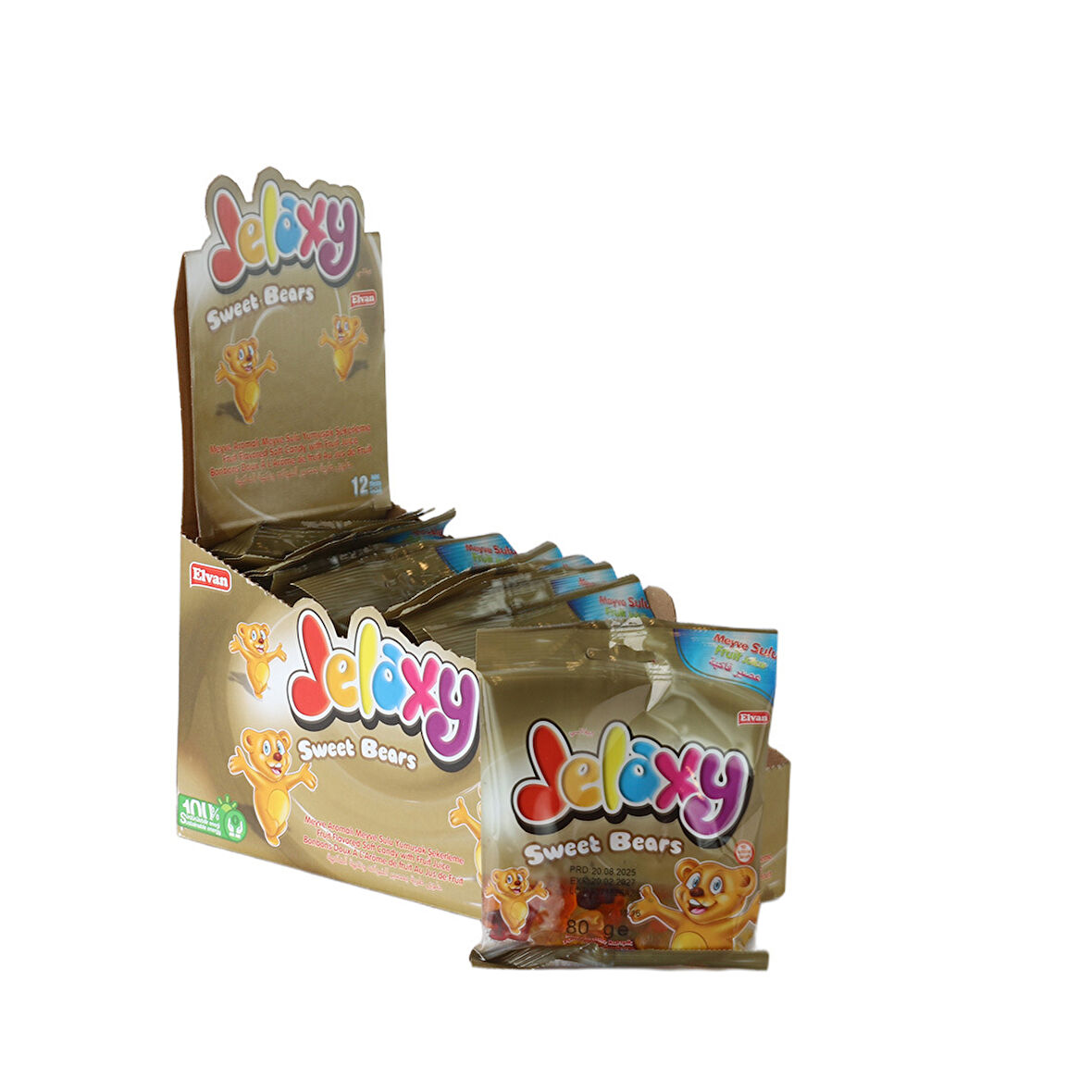 Jelaxy Ayıcık 80 Gr. 12 Adet (1 Kutu)