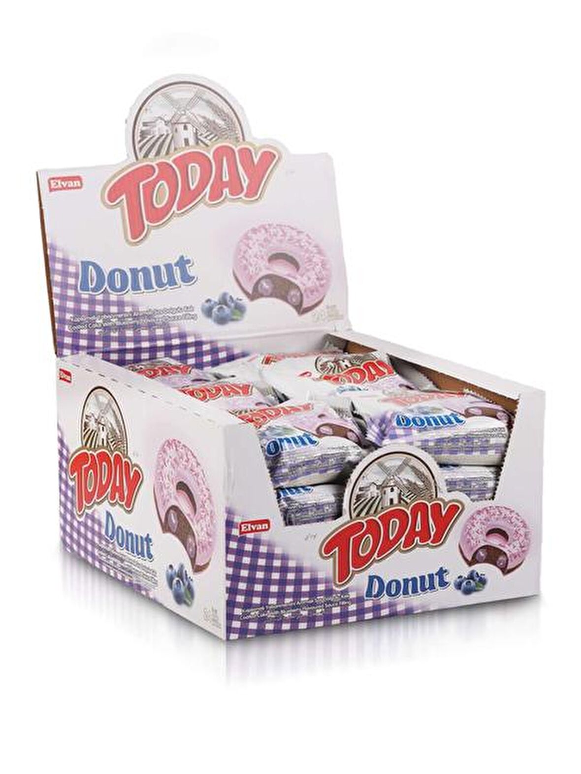 Today Donut Kek Yabanmersinli 40Gr. 24 Adet (1 Kutu)